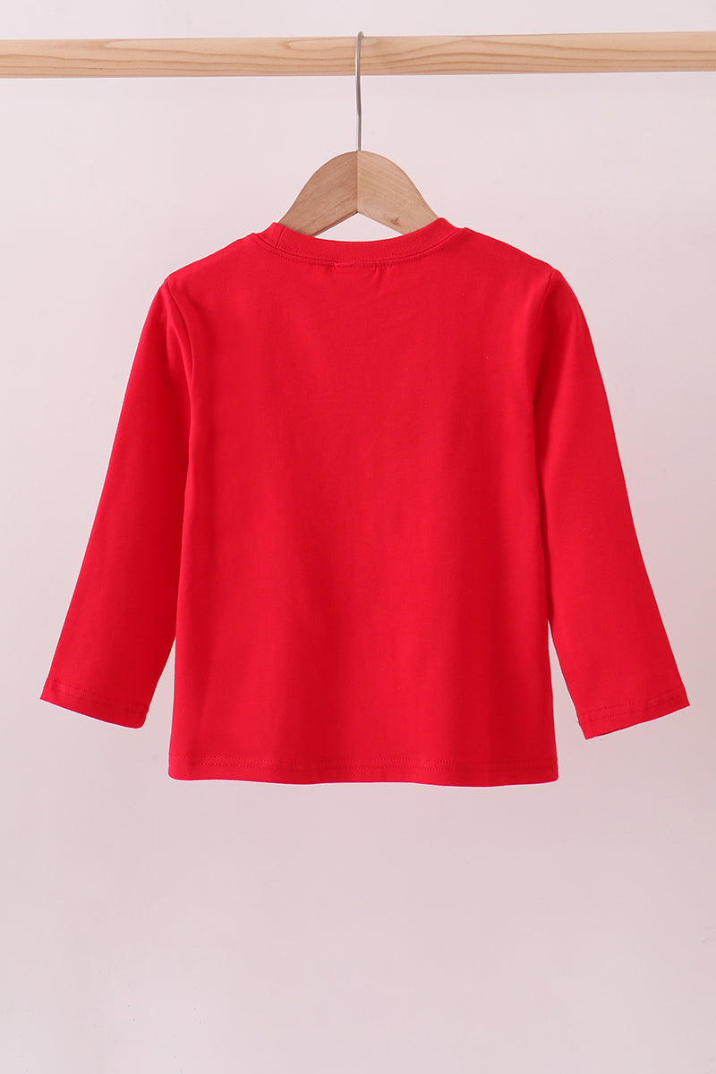 Premium Red Georgia bulldog embroidery top | Boutique Children's Clothing