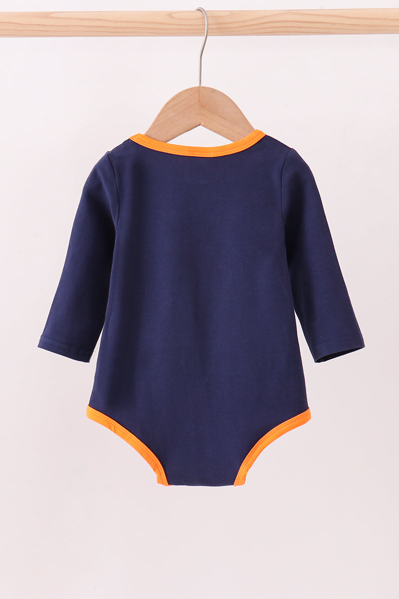 Premium Navy Auburn tiger applique bubble | Boutique Children's Clothing
