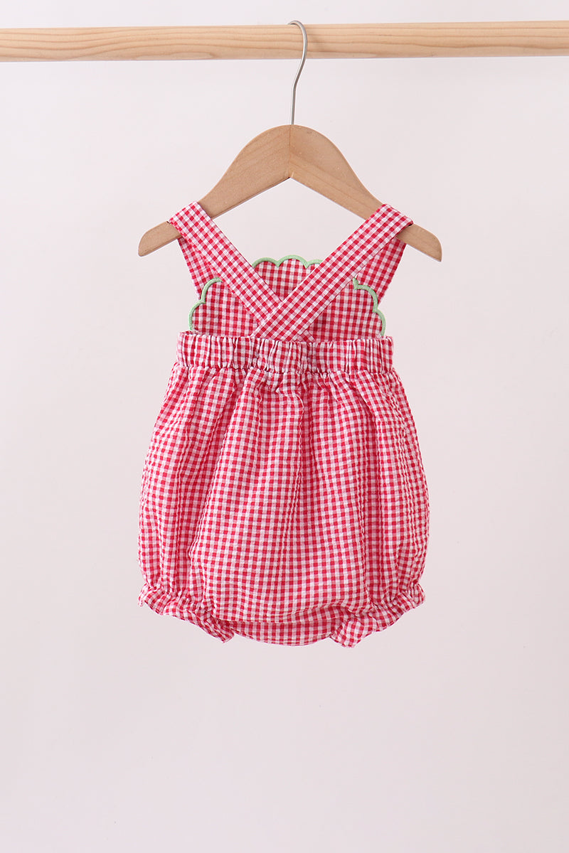 Red watermelon ruffle bubble | Boutique Children's Clothing