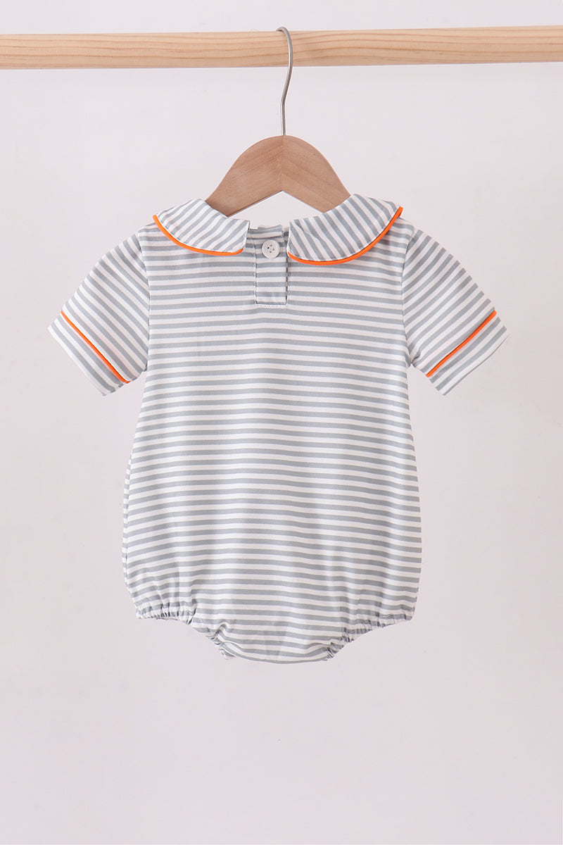 Orange Tennessee embroidery stripe bubble | Boutique Children's Clothing