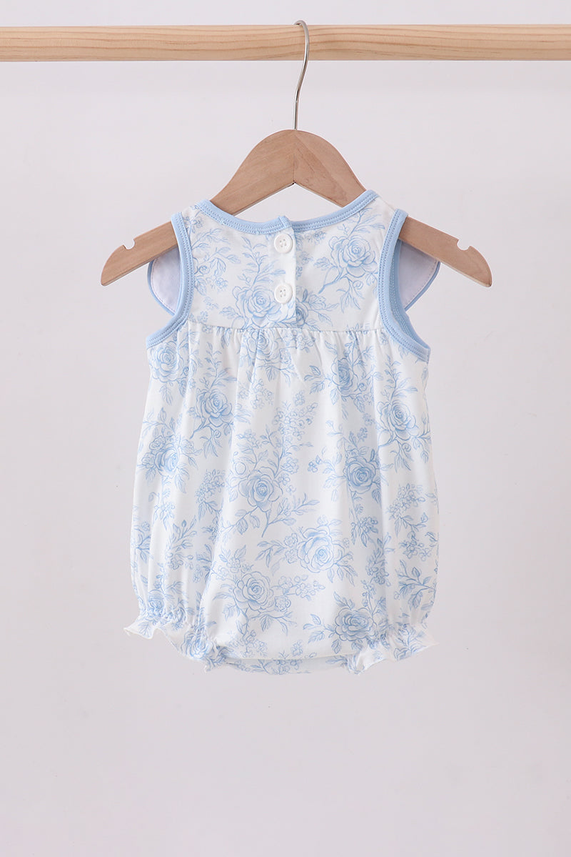 Blue Whale Embroidered Bubble | Boutique Children's Clothing