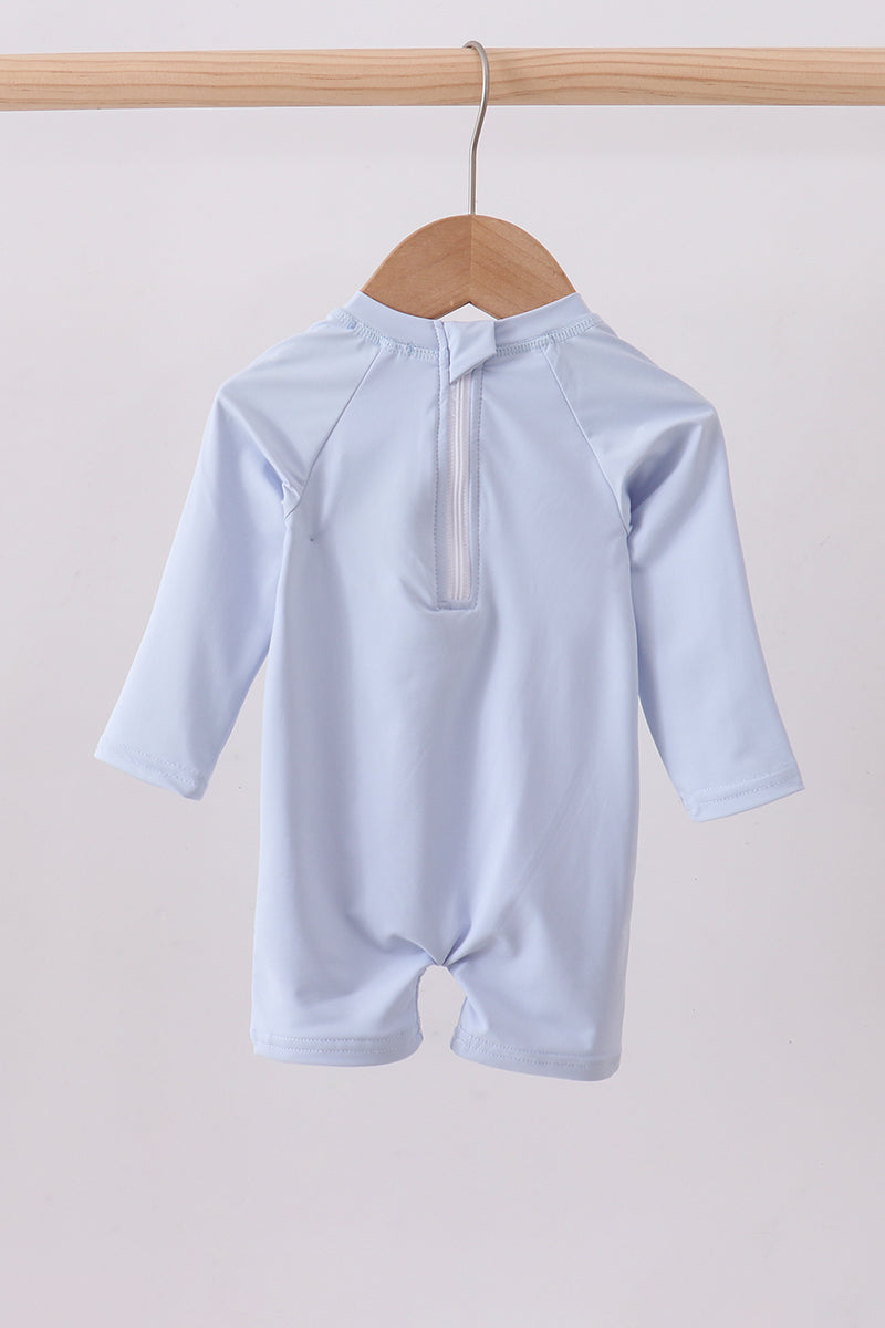 Blue Whale Applique One-Piece Swimsuit | Boutique Children's Clothing