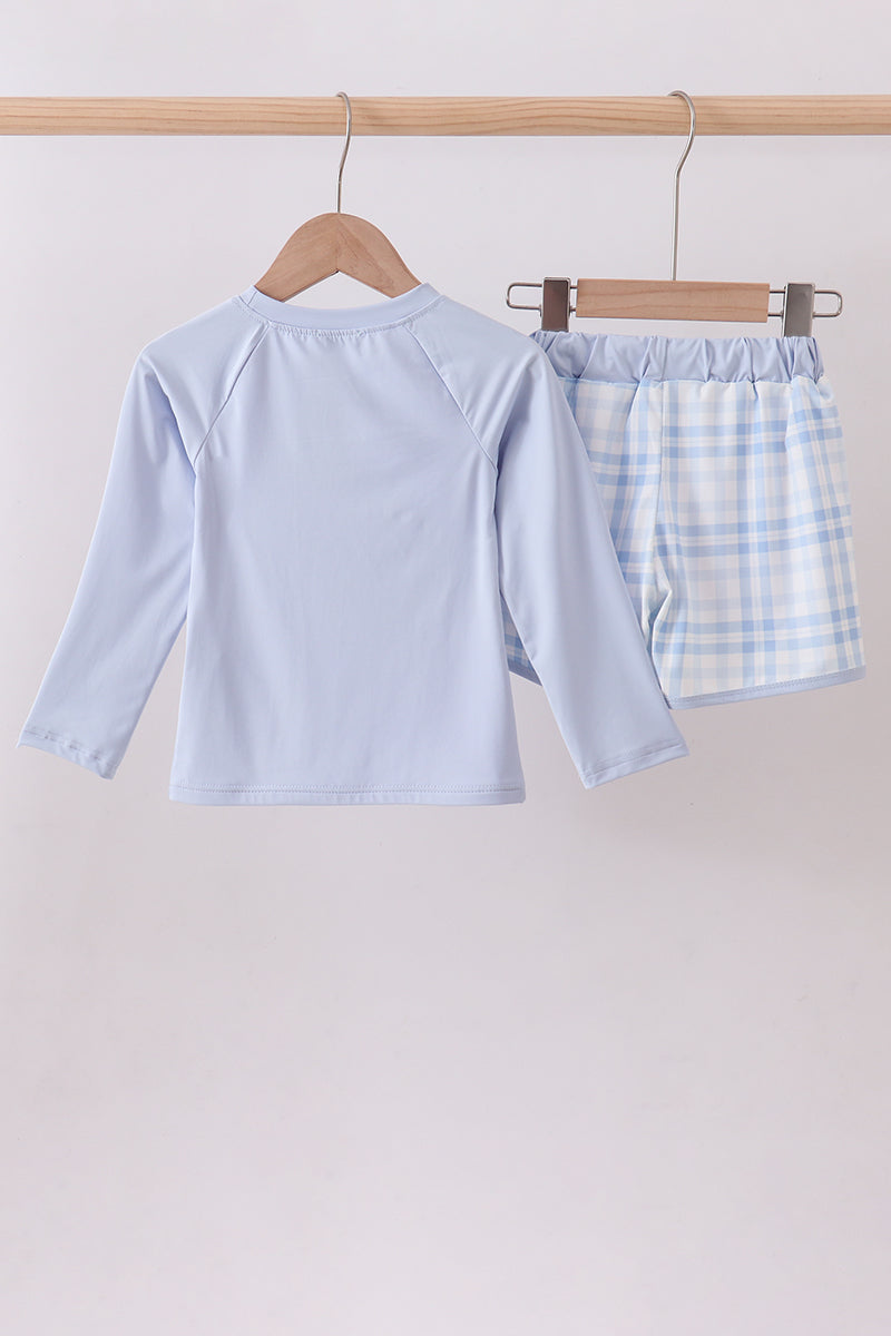 Blue Whale Applique 2pc Swimsuit | Boutique Children's Clothing