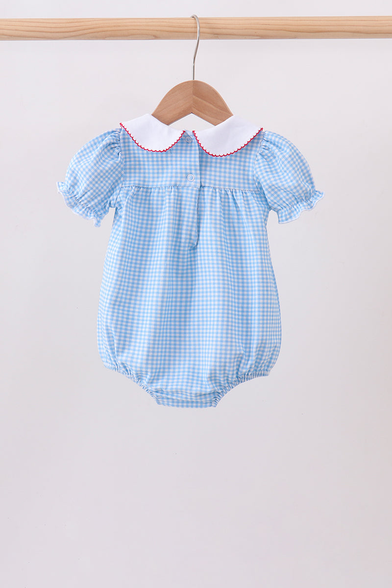 Blue Pencil Collar Bubble | Boutique Children's Clothing