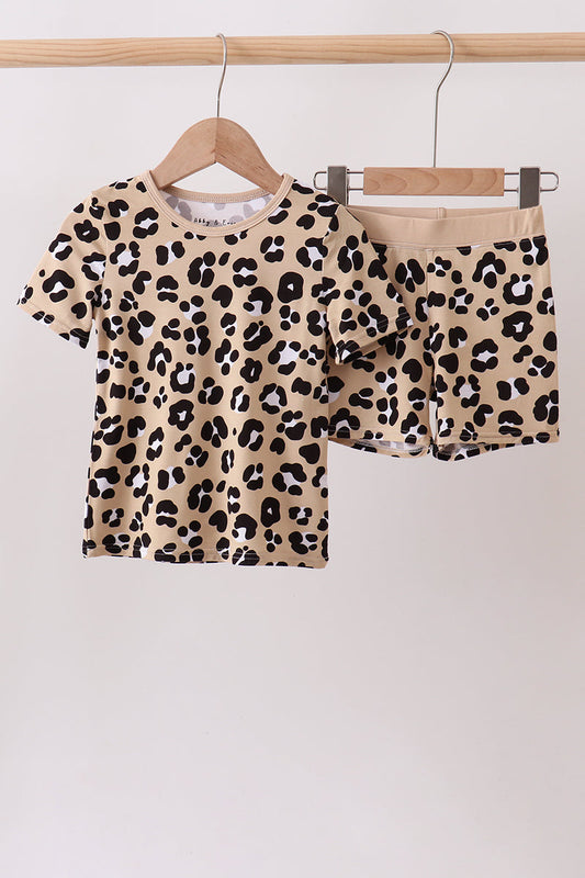 Leopard Bamboo Pajama Set | Boutique Children's Clothing