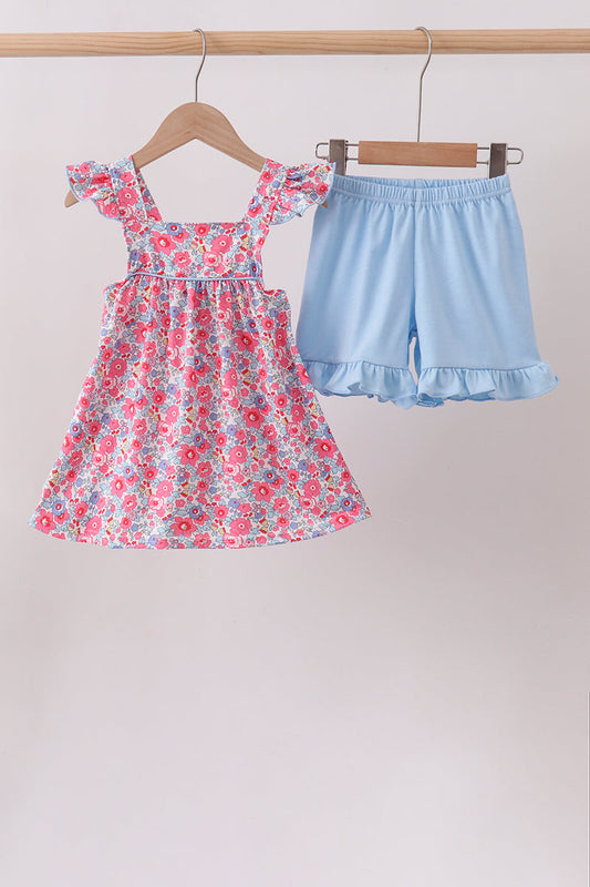 Pink Floral Set | Boutique Children's Clothing