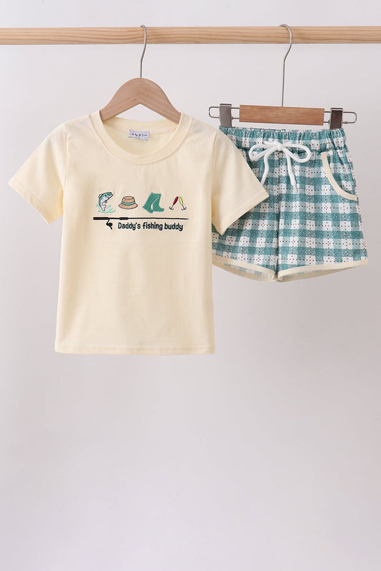 Green Fishing Buddy Set | Boutique Children's Clothing