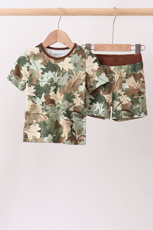 Camo Bamboo Pajama Set | Boutique Children's Clothing