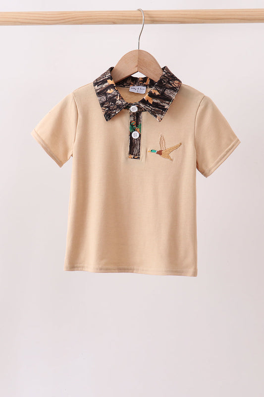 Camo Duck Embroidered Top | Boutique Children's Clothing