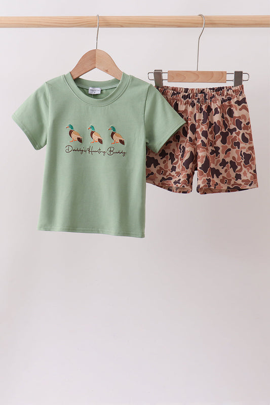 Camo Duck Embroidered Set | Boutique Children's Clothing