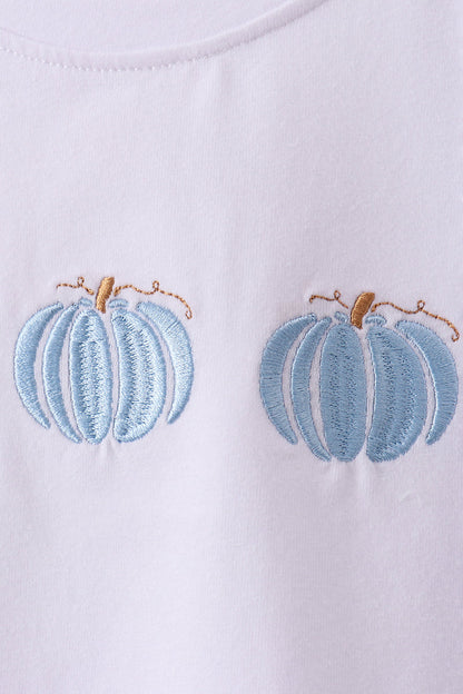 Blue Pumpkin Embroidered Gingham Shorts Set | Boutique Children's Clothing