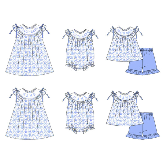 Beach Babe Personalized Smocked Collection