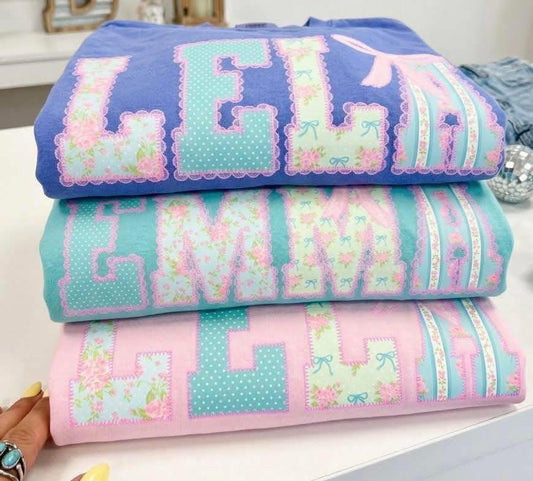 Preppy Personalized Name Tees