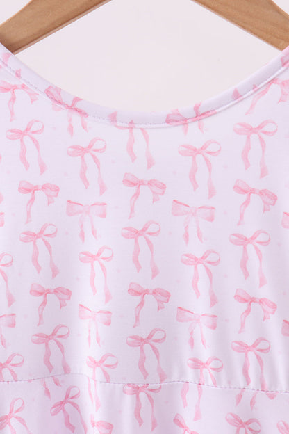 Premium tiny bow delight bamboo dress