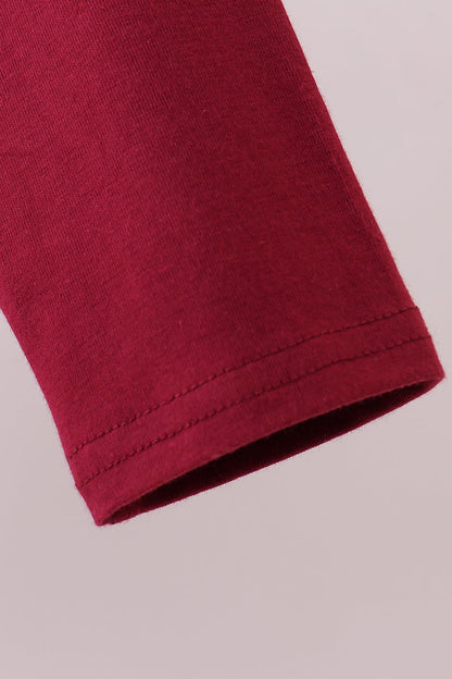 Premium Maroon Mississippi embroidery top