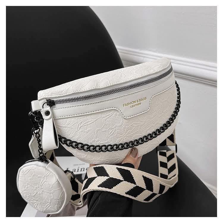 Floral Embossed Crossbody Bag