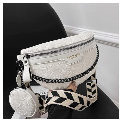 Floral Embossed Crossbody Bag