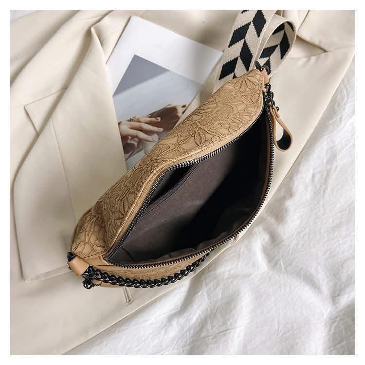Floral Embossed Crossbody Bag