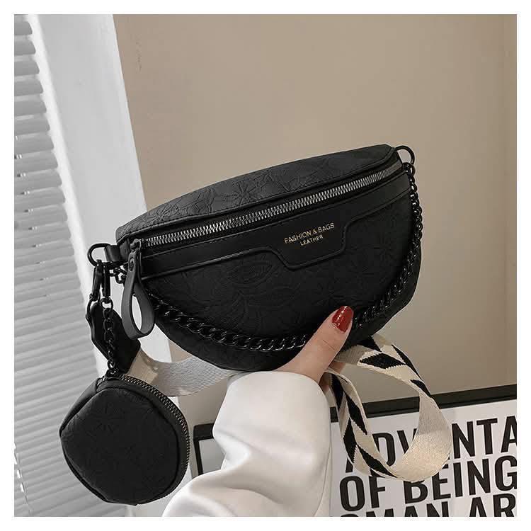 Floral Embossed Crossbody Bag