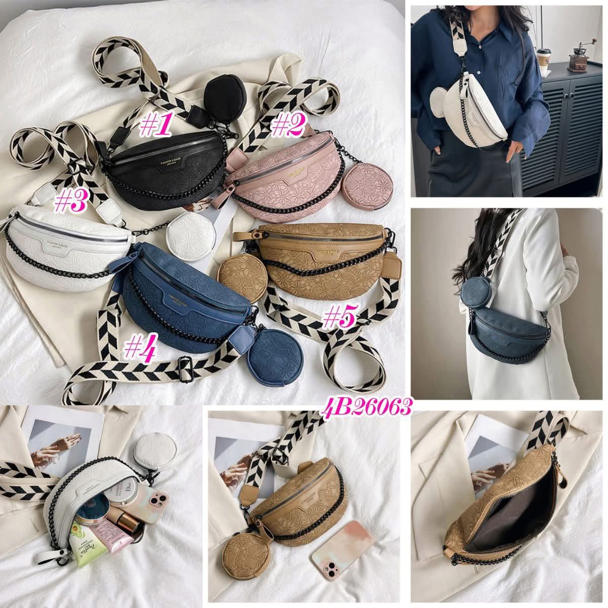 Floral Embossed Crossbody Bag