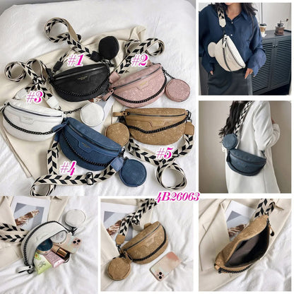 Floral Embossed Crossbody Bag