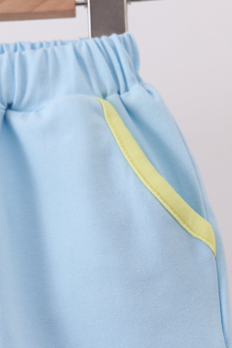 Blue Vehicle Embroidered Set | Boutique Children's Clothing