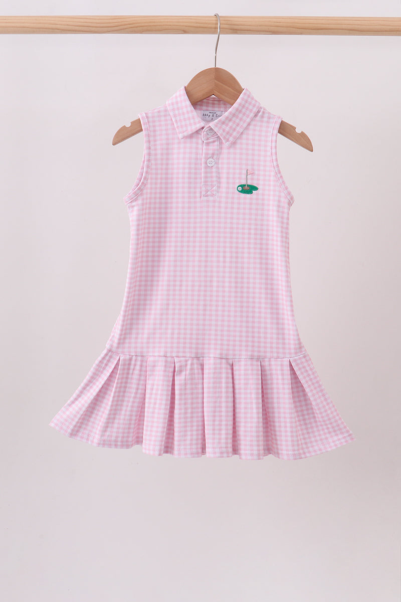 Pink Golf Dress | Boutique Children's Clothing