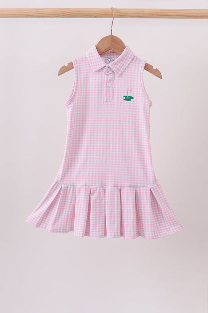Pink Golf Dress | Boutique Children's Clothing