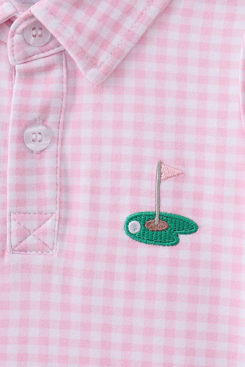 Pink Golf Dress | Boutique Children's Clothing