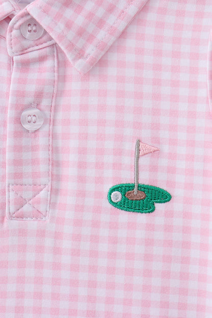 Pink Golf Dress | Boutique Children's Clothing