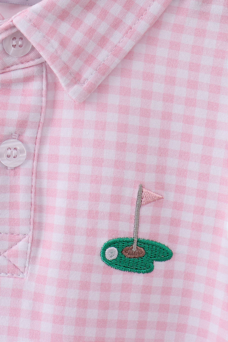 Pink Golf Dress | Boutique Children's Clothing