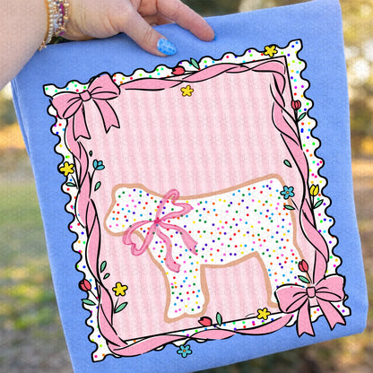 Animal Cracker Cow Completed Tee