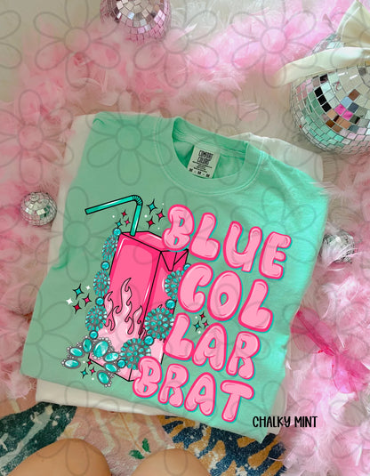 Blue Collar Brat Completed Tee