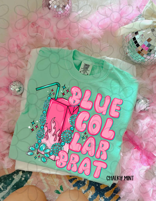 Blue Collar Brat Completed Tee