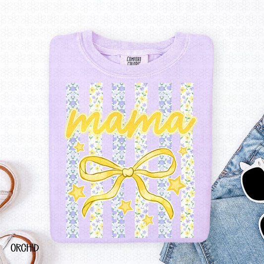 Purple Floral Mama Completed Tee