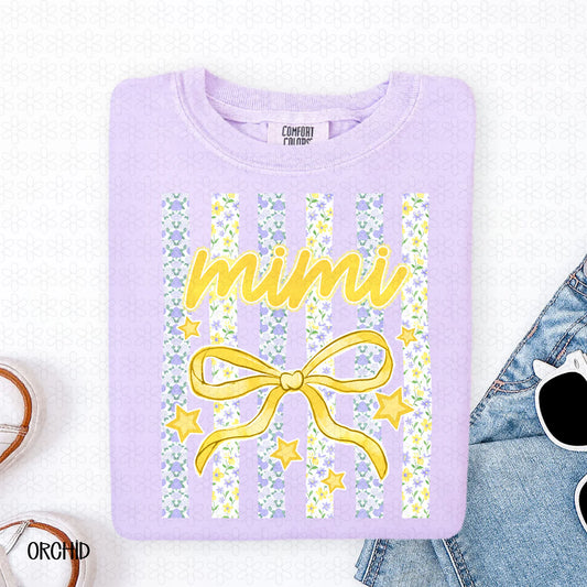 Purple Floral Mimi Completed Tee