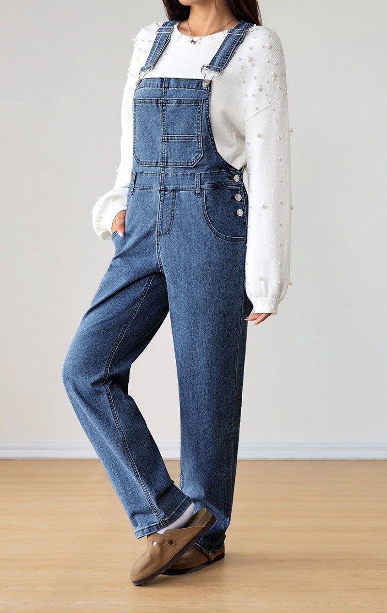 Blue Retro Denim Overalls LT