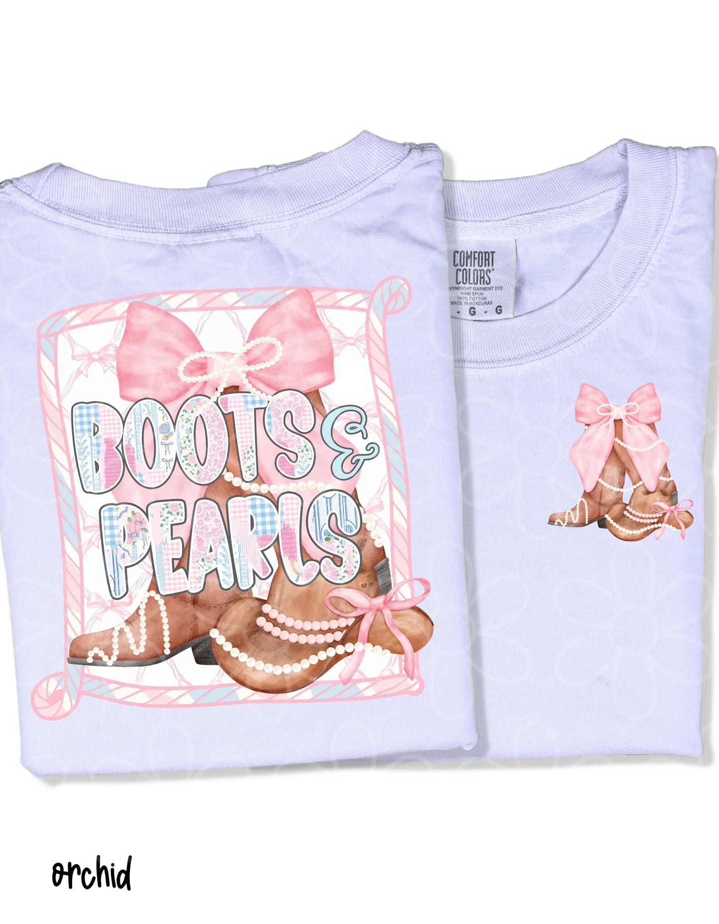 Boots & Pearls Kids Completed Tee