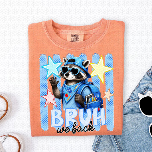 Bruh We Back- BLUE Completed Tee