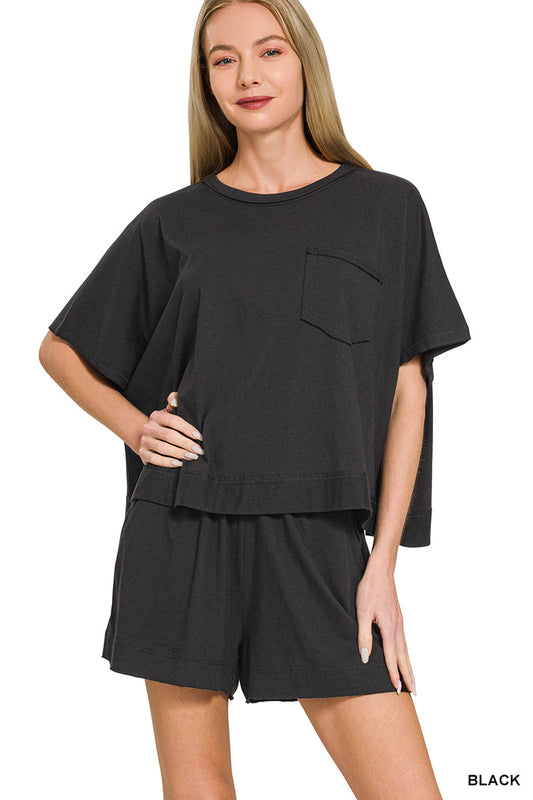 Exposed-Seam Boxy Set Zenana RTS | Boutique Children's Clothing