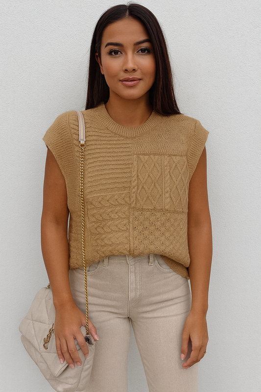 Cable Knit Dolman Sweater Vest RTS | Boutique Children's Clothing