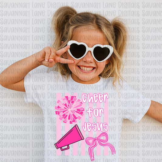 Cheer for Jesus Completed Tee