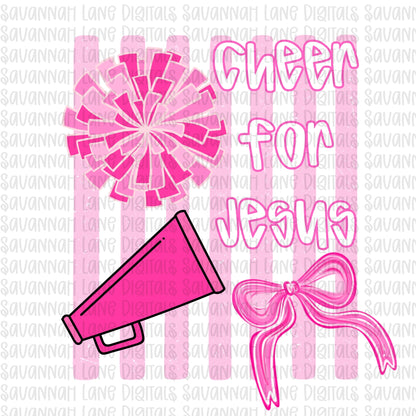 Cheer for Jesus Completed Tee