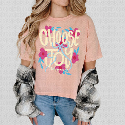 Choose Joy Completed Tee
