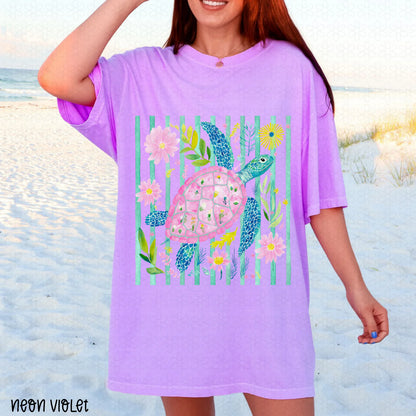 Coastal Turtle Completed Tee