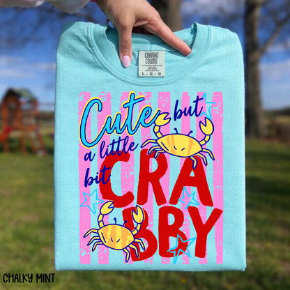 Cute But a Little Big Crabby-Pink Completed Tee