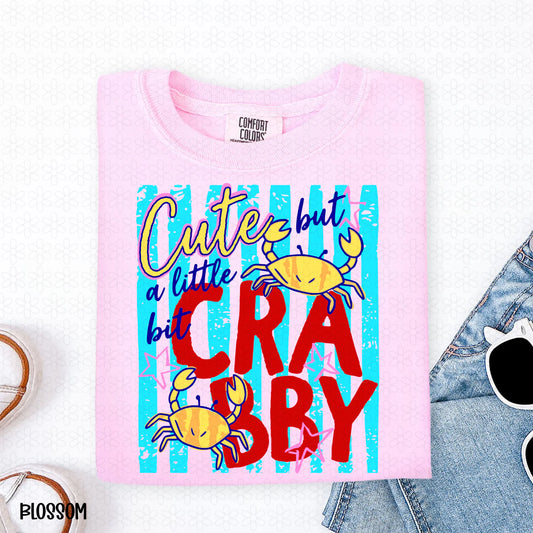 Cute But a Little Big Crabby-Blue Completed Tee