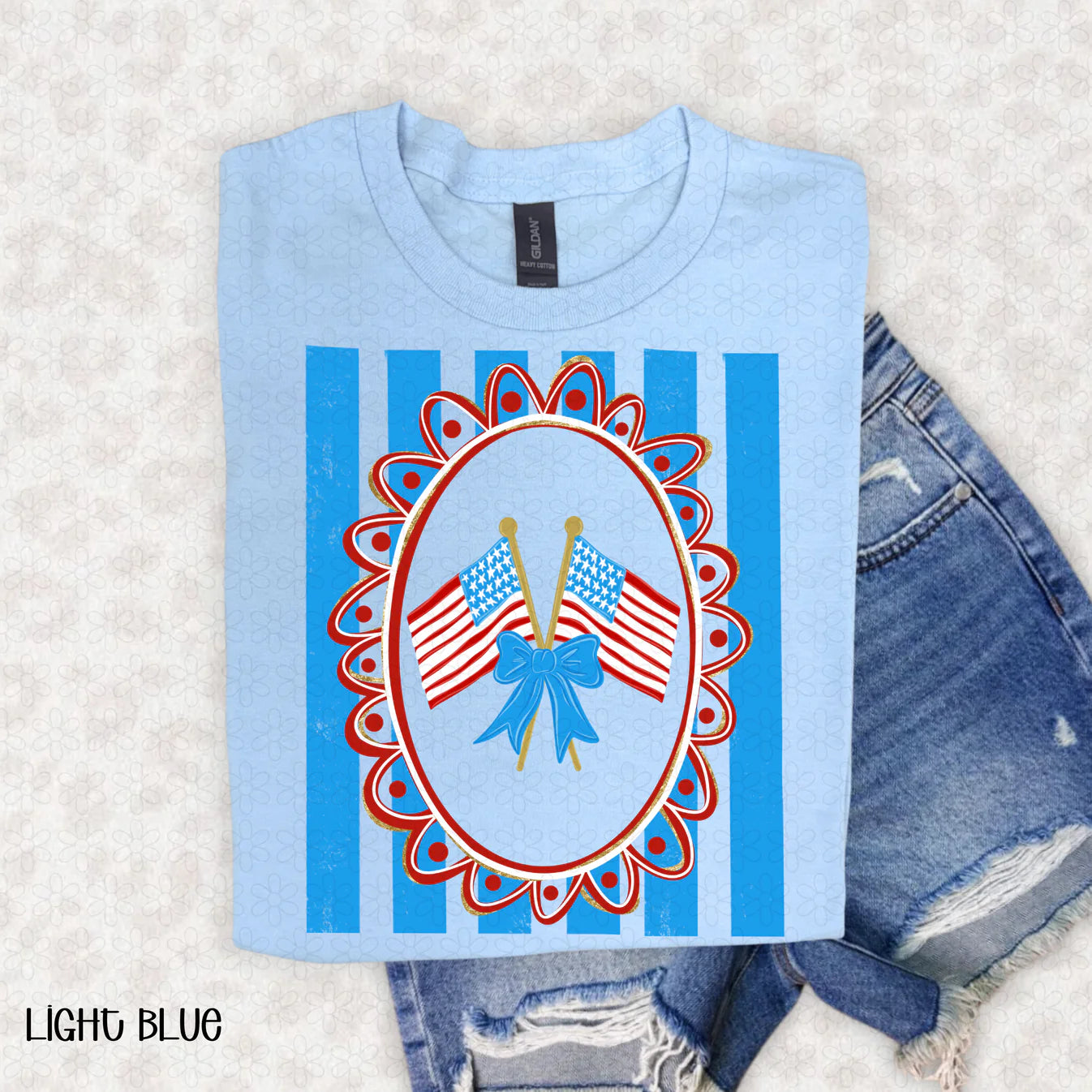 Flag Coquette Completed Tee