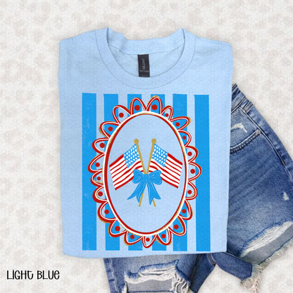 Flag Coquette Completed Tee