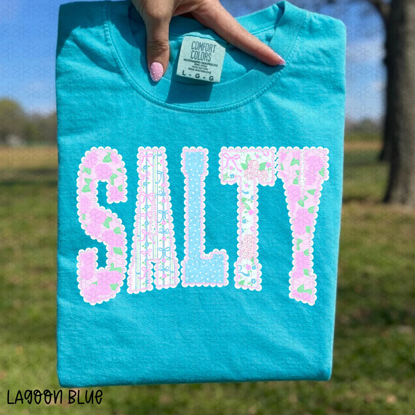 Floral Salty Completed Tee